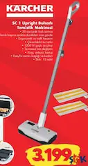 KARCHER SC 1 UPRİGHT BUHARLI TEMİZLİK MAKİNESİ fiyat ve kampanya bilgisi